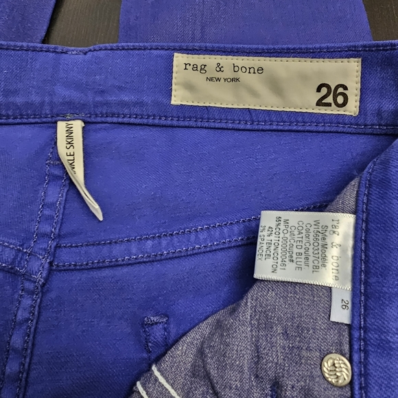 NWT RAG & BONE NY HIGH RISE ANKLE SKINNY JEANS - Picture 4 of 6